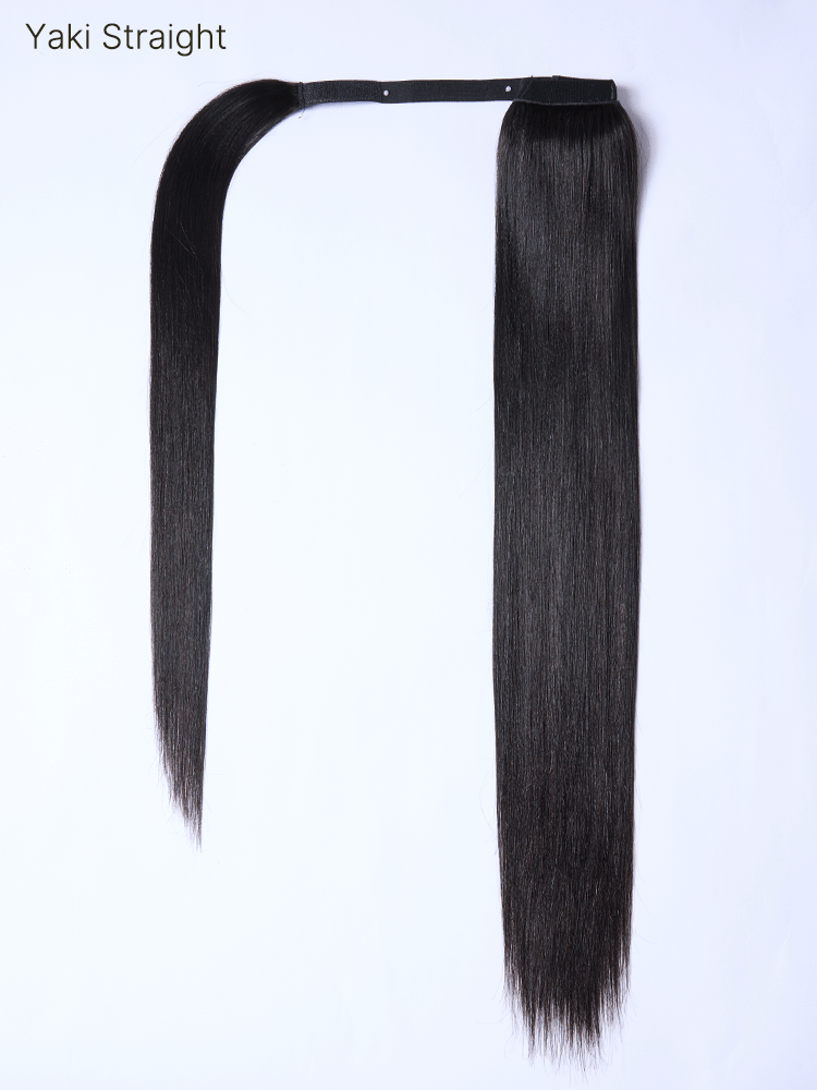 Élorvane 100% Human Hair High-Density 10-Sec Ponytail Hairstyle Drawstring Ponytail Hair Extensions Ponytail