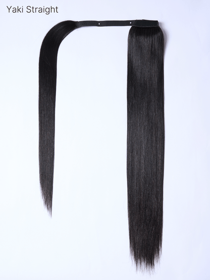 Élorvane 100% Human Hair High-Density 10-Sec Ponytail Hairstyle Drawstring Ponytail Hair Extensions Ponytail