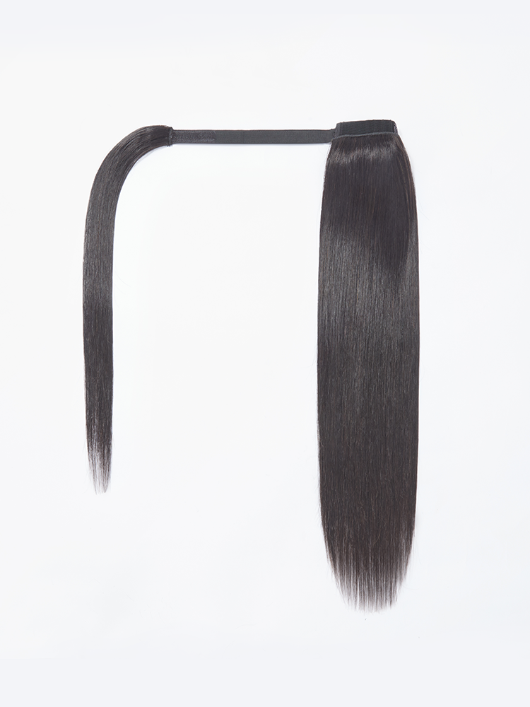 Élorvane 100% Human Hair High-Density 10-Sec Ponytail Hairstyle Drawstring Ponytail Hair Extensions Ponytail