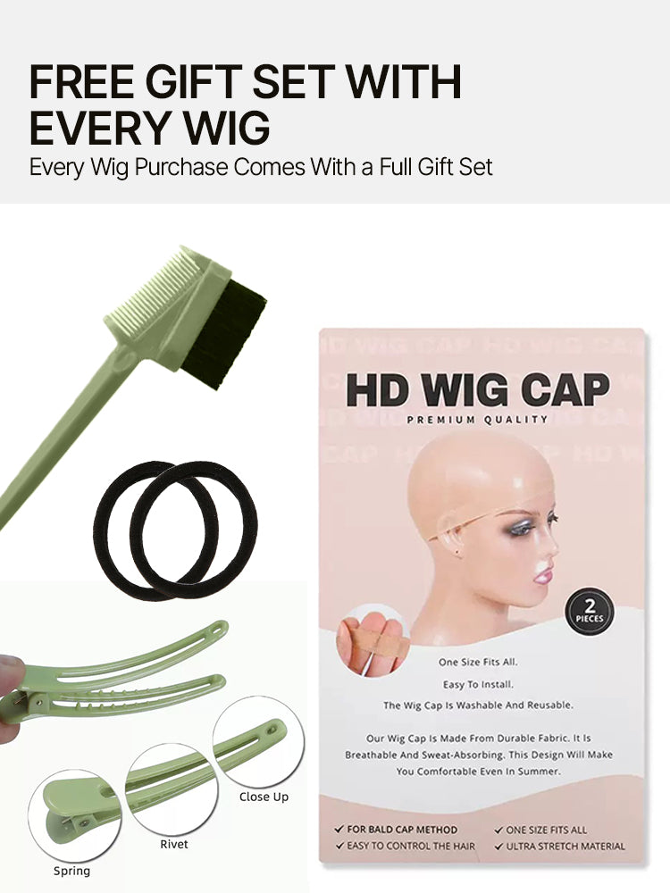 Élorvane Synthetic Fiber + Human Hair 3-in-1 Bouncy Curly Half Wig Ready to Wear Effortless Daily Wear