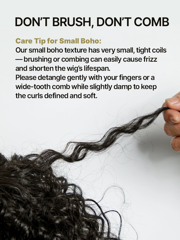 Élorvane Synthetic Fiber + Human Hair 3-in-1 Bouncy Curly Half Wig Ready to Wear Effortless Daily Wear