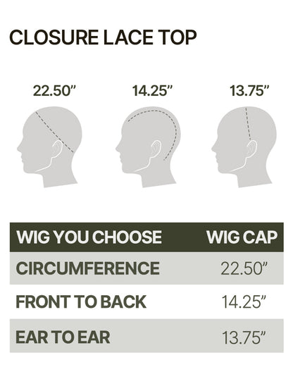 Élorvane Synthetic Fiber + Human Hair Silky Straight Drawstring Lace Wig