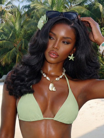 Élorvane Synthetic Fiber + Human Hair Body Wave Wig Yaki Loose Minimal Lace Glueless Wear and Go Beginner Friendly