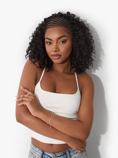 Élorvane Fiber Fulani Braid Wig 13x6 Frontal Lace Wig Chic and Voluminous