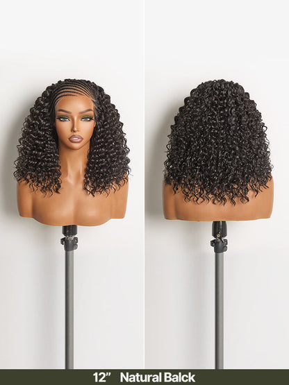 Élorvane Fiber Fulani Braid Wig 13x6 Frontal Lace Wig Chic and Voluminous