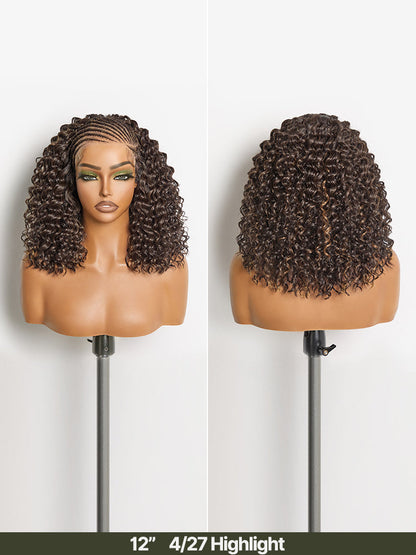 Élorvane Fiber Fulani Braid Wig 13x6 Frontal Lace Wig Chic and Voluminous