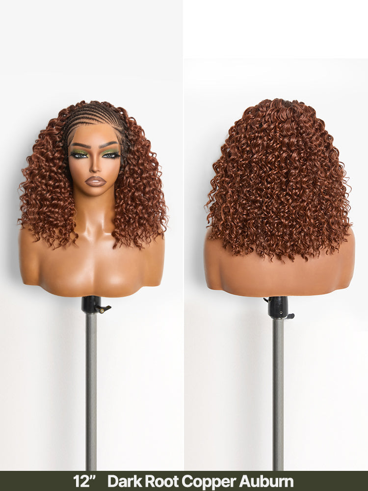 Élorvane Fiber Fulani Braid Wig 13x6 Frontal Lace Wig Chic and Voluminous