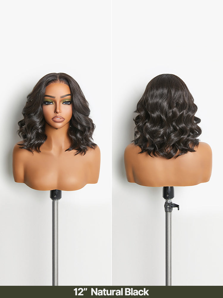 Élorvane Synthetic Fiber + Human Hair Middle Part Loose Wave Wig Glueless Ready To Wear