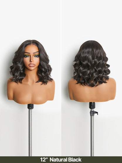 Élorvane Synthetic Fiber + Human Hair Middle Part Loose Wave Wig Glueless Ready To Wear
